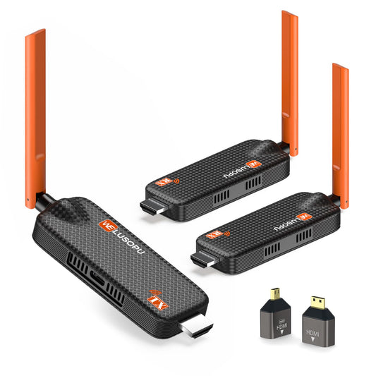Wireless HDMI Transmitter and 2 Receivers, 4K/1080P, 5.8G, 656FT