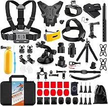 Upgrade Action Camera Accessories Kit Compatible with GoPro DJI Insta360 - Image 1