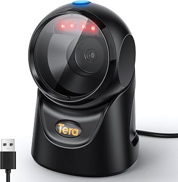 Tera Barcode Scanner Handsfree Omnidirectional: 2D USB Wired Desktop, 9700