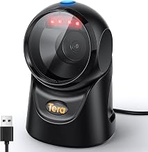 Tera Barcode Scanner Handsfree Omnidirectional: 2D USB Wired Desktop, 9700 - Image 1