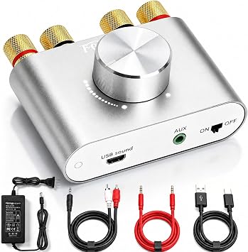 Facmogu F900S Bluetooth 5.0 Mini Power Amplifier, 50Wx2 Digital Stereo Amp