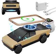 CyberDock 2 in 1 Qi2.2 25W Wireless Charging Station with Bluetooth Speaker