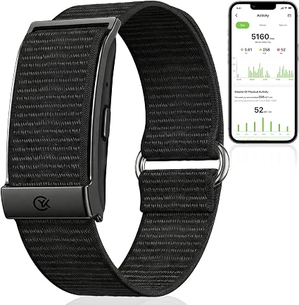 Smart Bracelet Health and Fitness Tracker No Subscription Fees Black