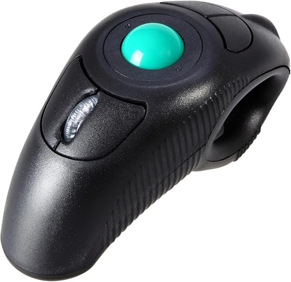 EIGIIS Wireless 2.4G USB Ergonomic Trackball Handheld Finger Mouse