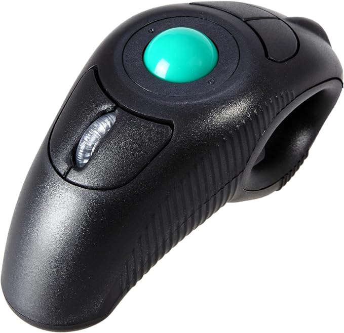 EIGIIS Wireless 2.4G USB Ergonomic Trackball Handheld Finger Mouse