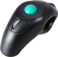 EIGIIS Wireless 2.4G USB Ergonomic Trackball Handheld Finger Mouse - Image 1