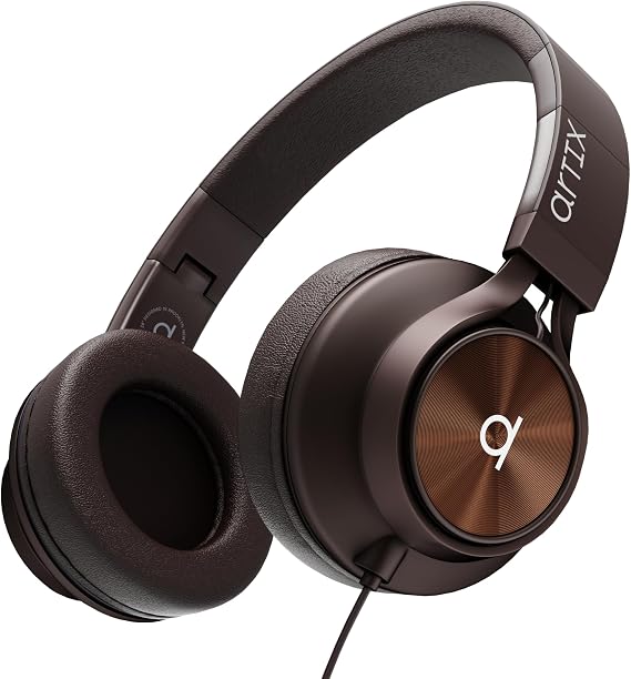 ARTIX Over Ear Headphones Wired with Mic, Corded Head Phones (3.5mm Jack)
