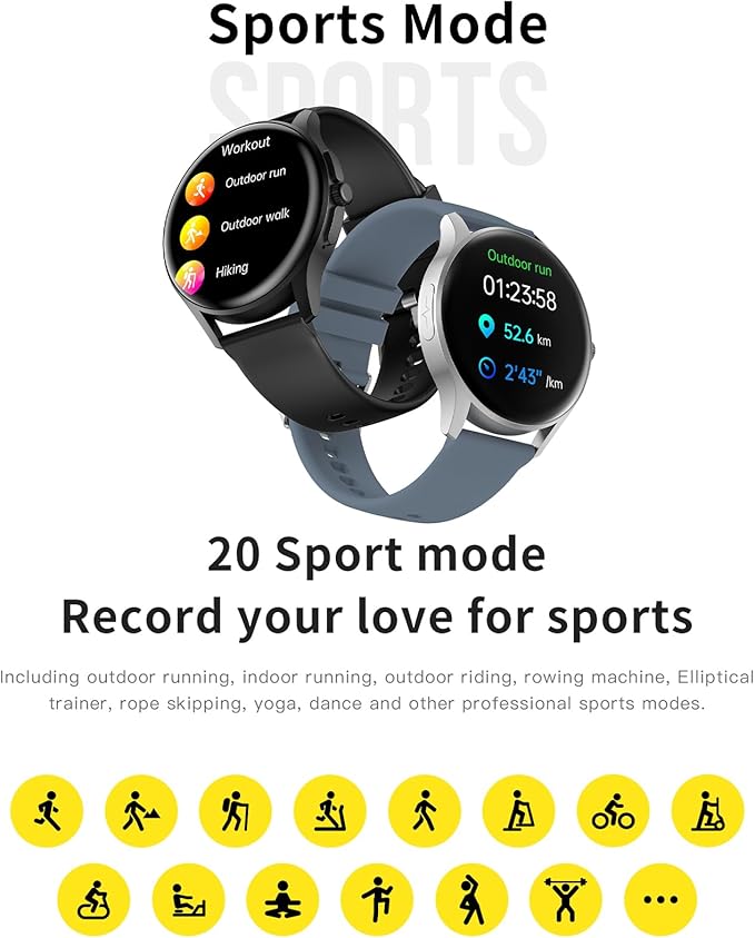 Smart Watches for Women Fitness Tracker with Heart Rate Sleep Monitor Multiple Sport Modes Calorie Step Counter for Android iOS