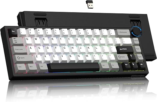 Womier Wireless 60% Gaming Keyboard with CNC Knob Mechanical Keyboard