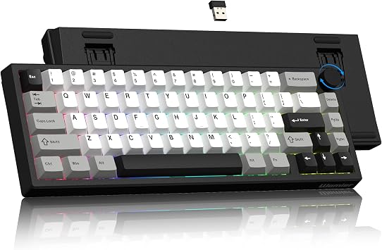 Womier Wireless 60% Gaming Keyboard with CNC Knob Mechanical Keyboard