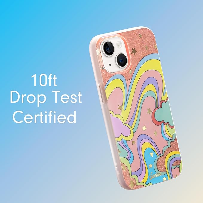Sonix Case for iPhone 15 Plus, iPhone 14 Plus | Compatible with MagSafe | 10ft Drop Tested | Illusion Rainbow