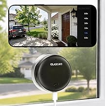 Window Camera for Home Security, 2K 3MP Indoor Security Camera with UltraColor Night Vision, WiFi 6 Dual Band 2.4GHz/5GHz, AI Human Detection, Glass Mount No Drill, 105° Wide View for Apartment