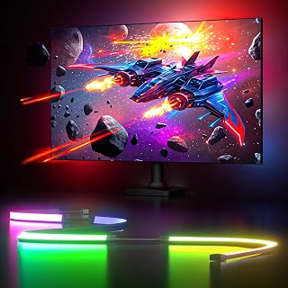 MIHEAL Gaming Monitor Light, Backlight with Screen Color sync Effect for 24inch Computer Monitor, Compatible with Windows - Image 1