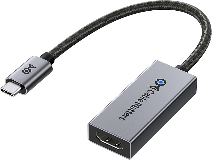 Cable Matters 48Gbps Unidirectional USB C to HDMI 2.1 Adapter for macOS
