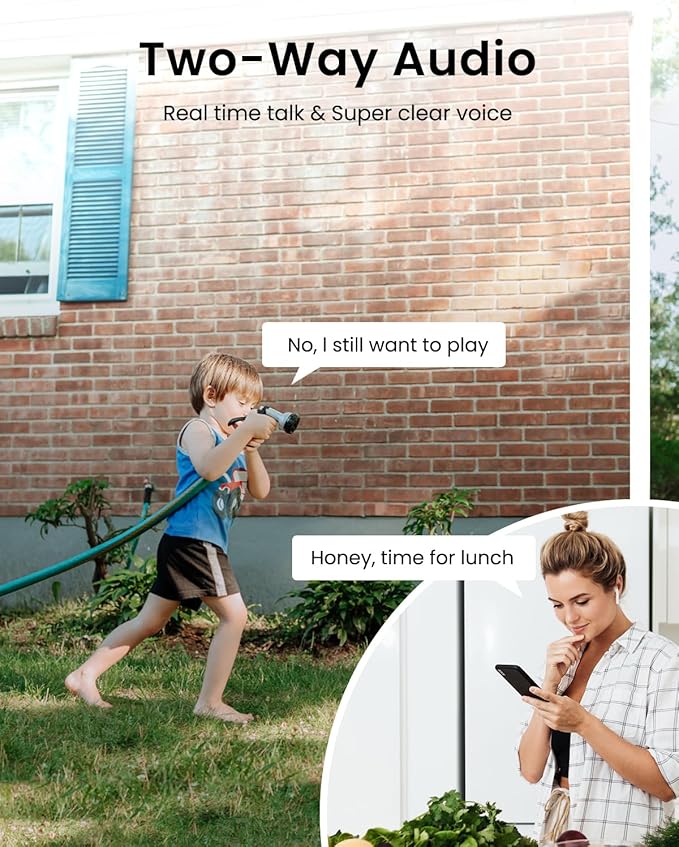 ANRAN 2K Solar Security Cameras Wireless Outdoor 4 Pack – Human Detection, Color Night Vision & Spotlight