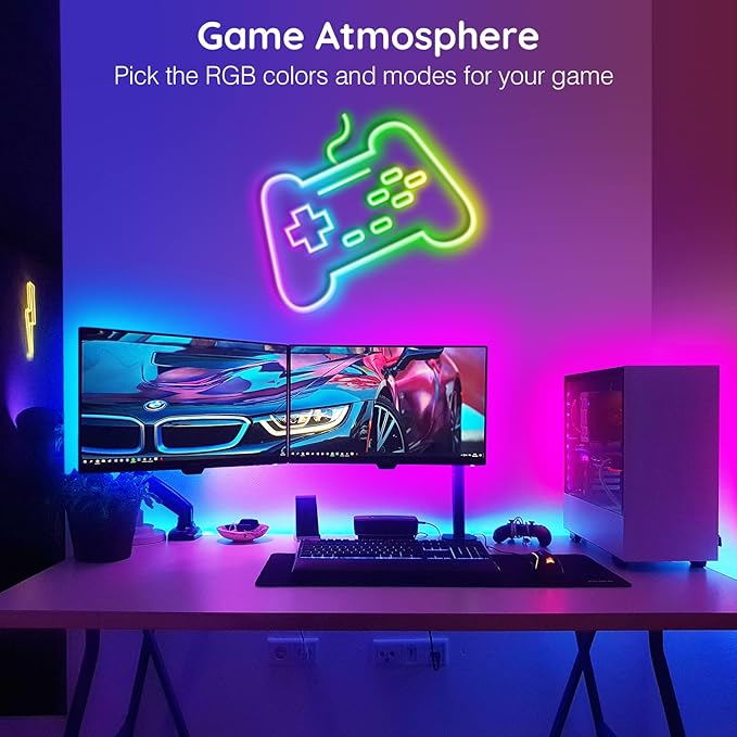 AILBTON 150Ft Neon Rope Lights,Flexible Led Rope Lights Control with App/Remote,Multiple Modes Rope Lights,IP65 Outdoor RGB Led Neon Light Waterproof,Music Sync Gaming