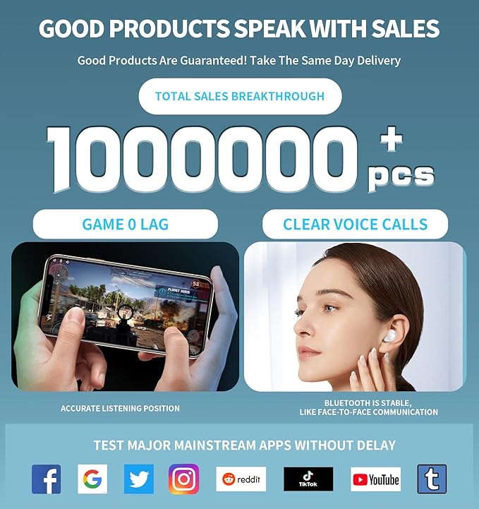 Kids Wireless Earbuds, Bluetooth 5.0 with Microphone Noise Reduction and Panda Charging Case,Cute Headphone 36H Playtime IPX5 Waterproof Touch Control,HiFi Stereo Earphone for tv/pad/Phone.