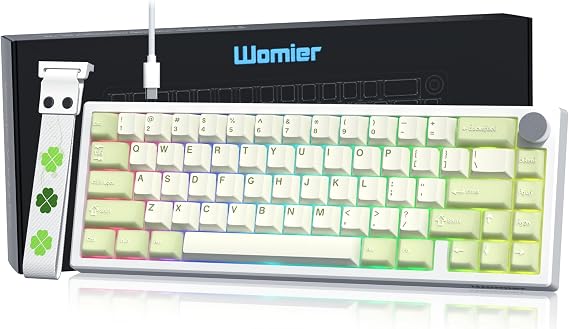 Womier 60% Gaming Mechanical Keyboard Green QMK/VIA