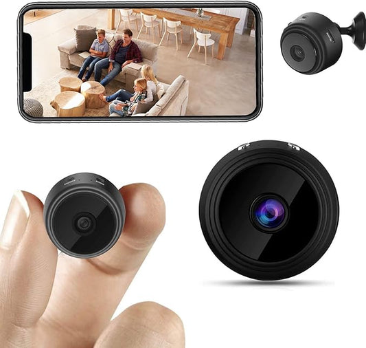 WiFi Camera Night Vision - Motion Detection Nanny Cameras - Small Wireless Camera for Pet/Nanny Monitor Pan/Motion Detection - HD 1080P