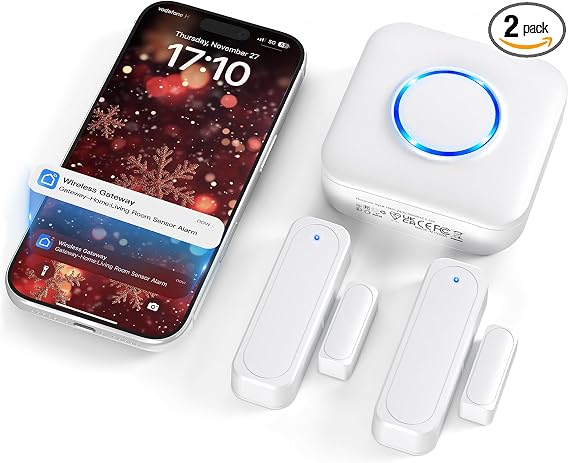 Door Chime, Smart WiFi Door Sensor Chime Window Sensor Alarm