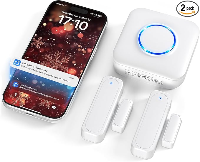 Door Chime, Smart WiFi Door Sensor Chime Window Sensor Alarm