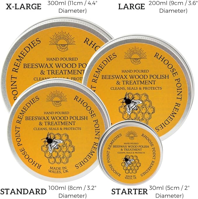 Beeswax Furniture Polish & Conditioner for Wood (Lavender 3.4 Fl Oz) Enhances the Natural Beauty of Oak Pine Beech & More Seals & Protects for a Perfect Finish Bees Wax Polish Protects & Enhances