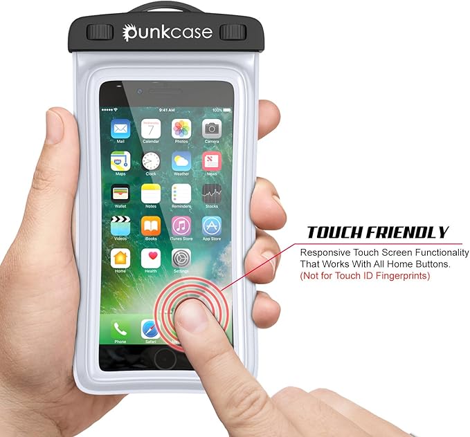 Waterproof Phone Pouch, PunkBag Universal Floating Dry Case Bag for Most Cell Phones incl. iPhone 8 Plus & Samsung Galaxy S9 | Perfect for Keeping Your Cellphone & Valuables Dry and Safe