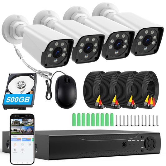 H.265+ Wired Security Camera DVR Kit System with AI | Smart Home - Image 1