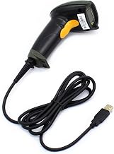 WoneNice USB Laser Barcode Scanner Wired Handheld Bar Code Scanner Reader Black - Image 1