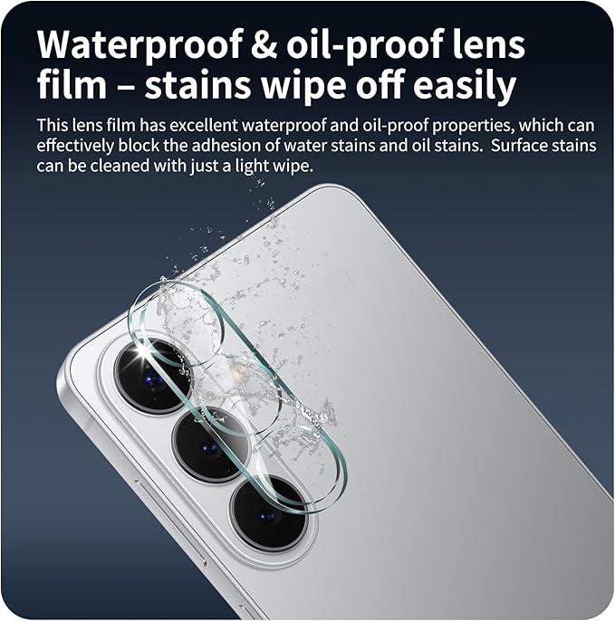 4-Pack Camera Lens Protector for Samsung Galaxy S26/S26+/S26 Plus, 9H Tempered Glass Camera Cover Screen Protector Accessories, HD Clarity, Anti-scratch, Bubble Free, Shockproof Full Protective