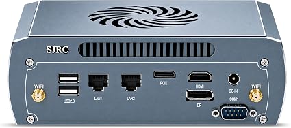 SJRC Gaming Mini PC OCulink Ryzen 7 7840HS(6C/12T) Max 5.1GHz, Industrial Micro Desktop Computer, M.2 NVMe, Barebone NO RAM/SSD/OS, RS232 COM, Dual 2.5GbE i226-V Design Office