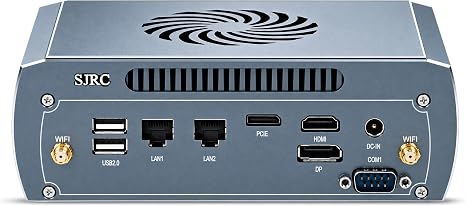SJRC Gaming Mini PC OCulink Ryzen 7 7840HS(6C/12T) Max 5.1GHz, Industrial Micro Desktop Computer, M.2 NVMe, Barebone NO RAM/SSD/OS, RS232 COM, Dual 2.5GbE i226-V Design Office