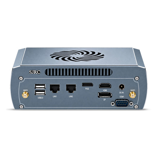 SJRC Gaming Mini PC OCulink Ryzen 7 7840HS(6C/12T) Max 5.1GHz, Industrial Micro Desktop Computer, M.2 NVMe, Barebone NO RAM/SSD/OS, RS232 COM, Dual 2.5GbE i226-V Design Office