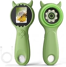 Kids Digital Microscope Gifts Camera, 1000X Digital Microscope Auto Focus STEM Toy 2-inch IPS Screen, 8 Adjustable LEDs, Built-in Photo Storage,Toy for Ages 3-12 (Green) - Image 1