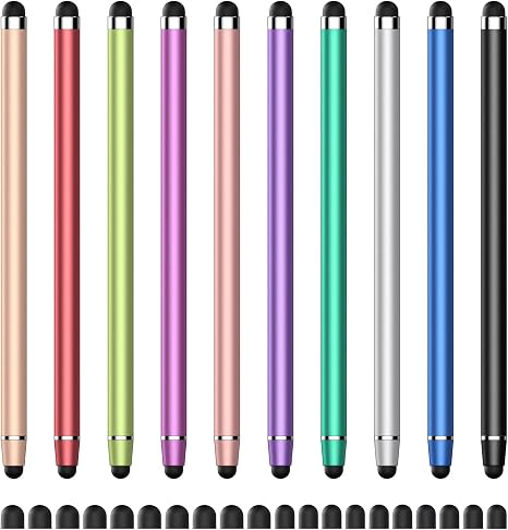 Stylus(10 PCS), Stylus Pen for Touchscreen iPad. 2-in-1 Universal Stylus