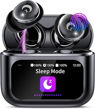 MIni Sleep Earbuds for Side Sleepers, 48H Wireless Earbud with Touch Screen