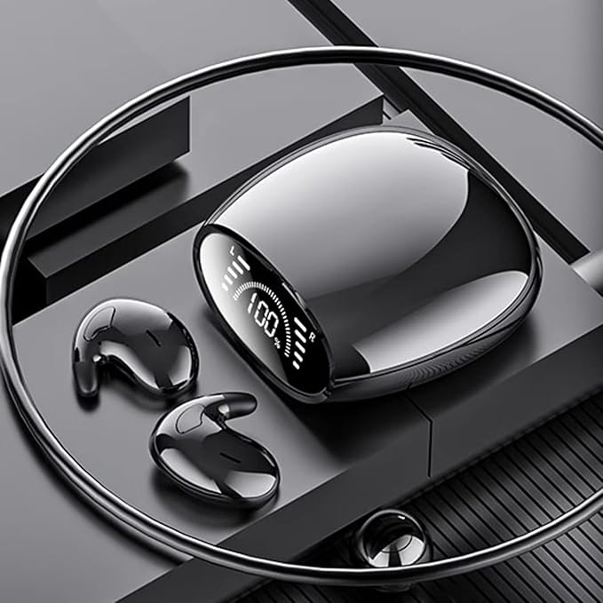 Sleep Headphones Invisible Wireless Bluetooth Sleep Earbuds for Side Sleepers,Comfortable Noise Blocking Wireless Headphones for Sleeping,Stable Bluetooth 5.2 Connection,Black
