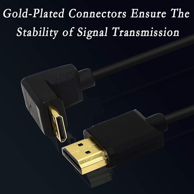 15CM Mini HDMI to HDMI Short Cable, 90 Degree Downward Angle High Speed Mini HDMI Male to HDMI 2.0 Male Adapter Support 4k@60HZ YOUCHENG, for Raspberry Pi, Tablet, Camera Etc (Down)