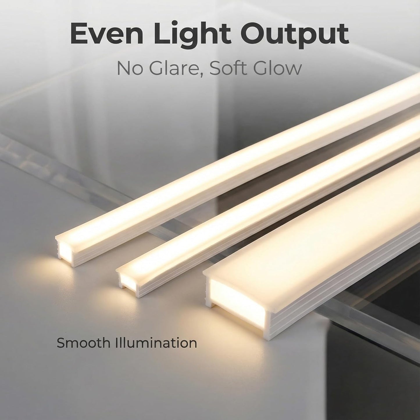 Silicone LED Channel System, 16.4Ft Flexible Milky White Diffuser Cover, IP67 Waterproof DIY Neon Tube for ≤6mm Width LED Strip, Neon Rope Light Channel Diffuser (No LED Strip)