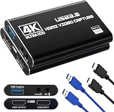 Guermok USB 3.0 HDMI Capture Card, 1080P 60FPS & 2K30 Video Capture Device