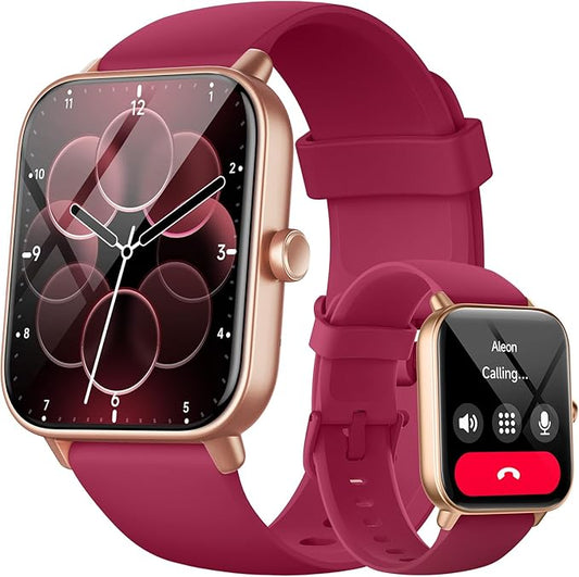 aeac Smart Watch for Women, Alexa Built-in, Stable Bluetooth Call, Fitness Tracker with Heart Rate/SpO2/Stress/Sleep Monitor, Smartwatches 120+ Sports, IP68 Waterproof Smartwatches for iOS Android