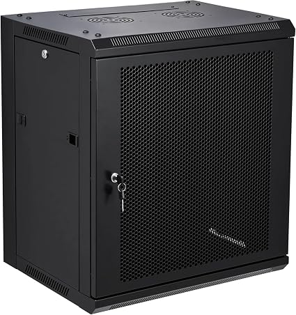 12U Wall Mount Server Cabinet Network Rack Vented Enclosure Locking Door