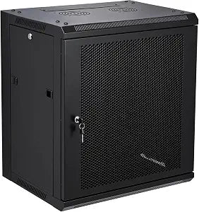 12U Wall Mount Server Cabinet Network Rack Vented Enclosure Locking Door
