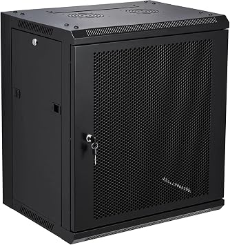 12U Wall Mount Server Cabinet Network Rack Vented Enclosure Locking Door