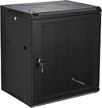 12U Wall Mount Server Cabinet Network Rack Vented Enclosure Locking Door - Image 1
