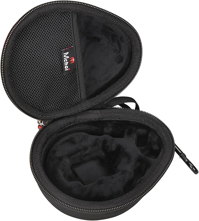 Mchoi Hard Case Suitable for Aftershokz Aeropex/Aftershokz Titanium Mini/Aftershokz Air/Aftershokz Openmove/Openrun Pro, Open-Ear Wireless Bone Conduction Headphones, Black, Case Only