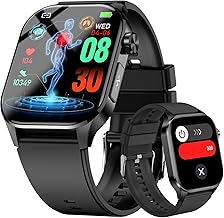 Advanced Health Smartwatch for Women Men with Real-Time Monitoring of Heart Rate, Blood Oxygen, Body Temperature, Blood Pressure, Sleep Auality and Stress Levels.Always-On Display, for Android & iOS - Image 1