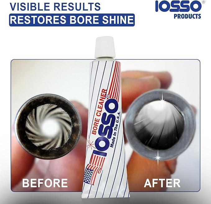 Iosso 10215 Bore Cleaner – 1.5 oz Concentrated Paste Formula – Non-Corrosive, Non-Flammable– Made in USA