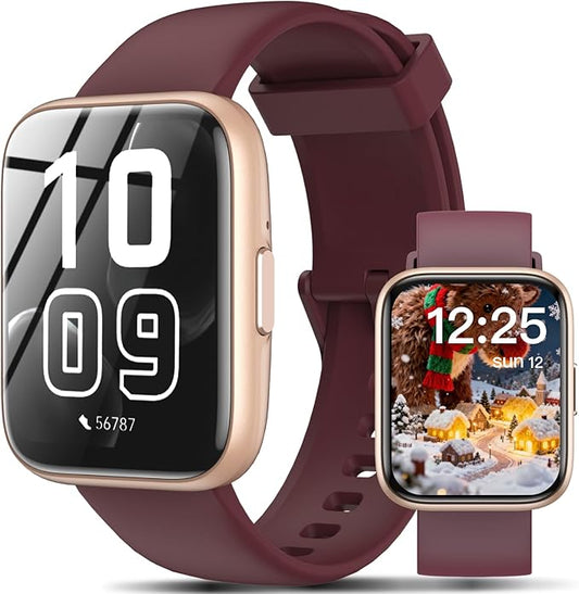 Smart Watches for Women Men - 1.83" HD 2025 Smartwatch with 100 Sports Modes, Heart Rate/Sleep Monitor, IP68 Waterproof, Bluetooth Call & Music Control for iPhone/Android