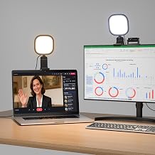 LitONES Ring Light for Laptop, Monitor, Desk, Eye-Caring Diffused LED Light